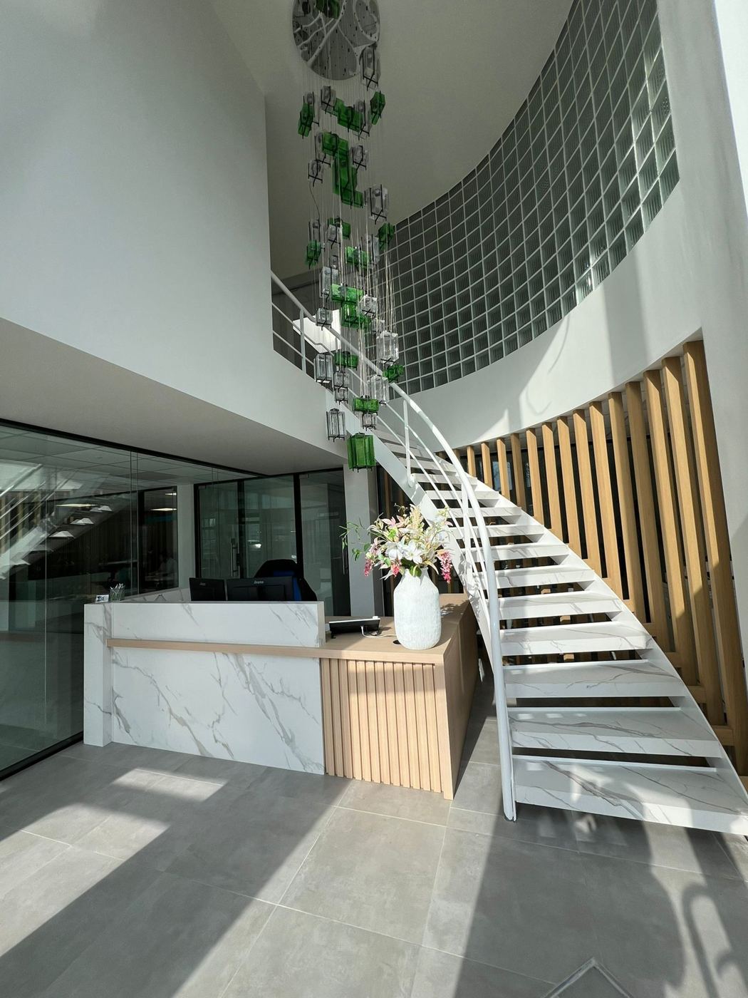 Wenteltrap in het Innovation Center Sint-Niklaas